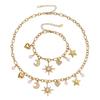 Набор ожерелья и браслета «Oumaijia Zircon Star & Pearl DIY»