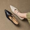 Модная новая весенне-летняя обувь из натуральной кожи для женщин, туфли с острым носком для женщин, модные ретро-туфли Мэри Джейн, женские туфли-лодочки на высоком каблуке