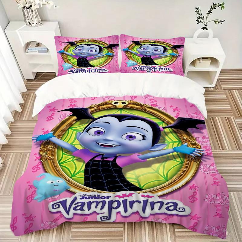 Vampirina'S Magical Adventure Print 3Pcs Bedding Setduvet Cover With 2 Bedropillowcase Home Birthday Gift