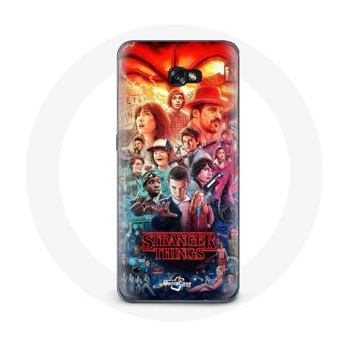 Coque pour Samsung Galaxy A3 2017 Stranger Things Teaser Saison 4 Affiche Personnages Art