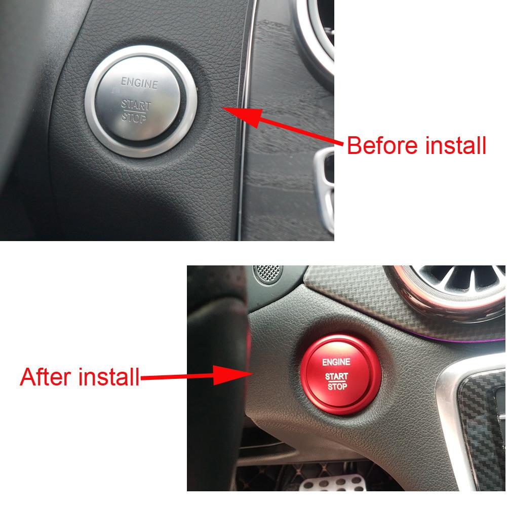 Автомобильный двигатель, брелок для ключей, стоп-зажигание, наклейка для Mercedes Benz AC GLC GLA CLA V Class W176 X156 C117 W205