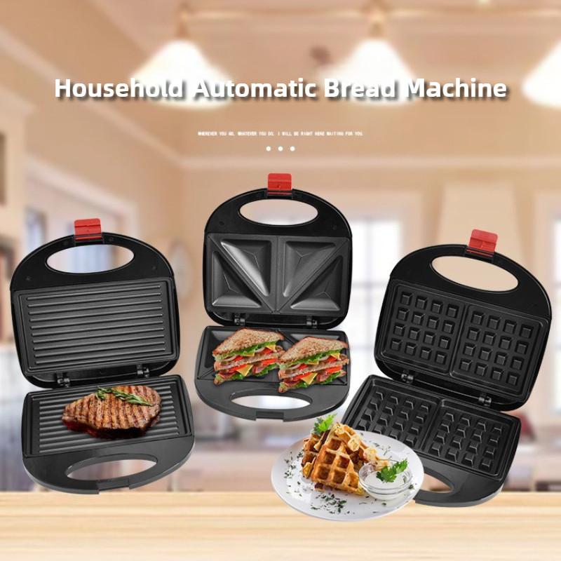 750 Вт Интеллектуальный контроль температуры Вафельница Горячий Пресс Хлебопечка Двусторонний Нагрев Электрическая Завтрашница