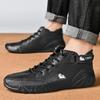 Leather Shoes for Men  New In Casual Luxury Man Boots Outdoor High Top Sneakers Fashion Roman Footwear Motorcycle Boots
