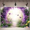 1pc Flower Arch Background Banner suitable for wedding decoration anniversary and photography props
