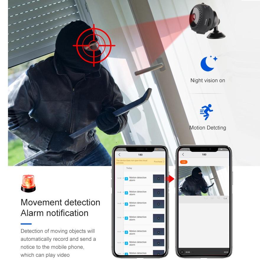 Мини-камера Wi-Fi, камера видеонаблюдения для домашней безопасности, маленькая беспроводная камера наблюдения, мини-видеокамера, видеокамера, Wi-Fi камера, няня 1080P