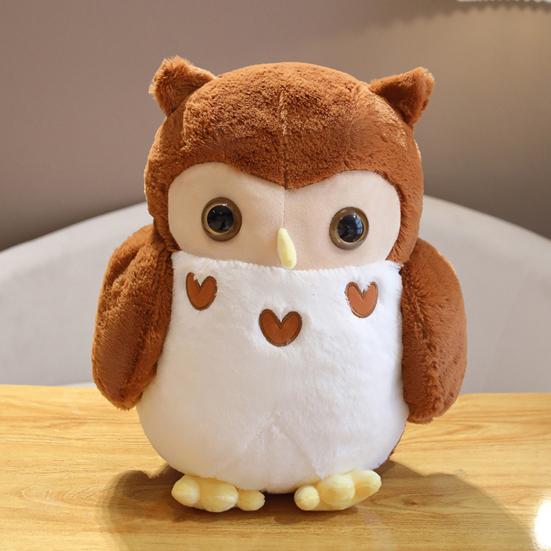 Плюшевая игрушка Ночная сова Белая Коричневая Птица Плюшевая Игрушка Мягкая Игрушка Кукла Подушка