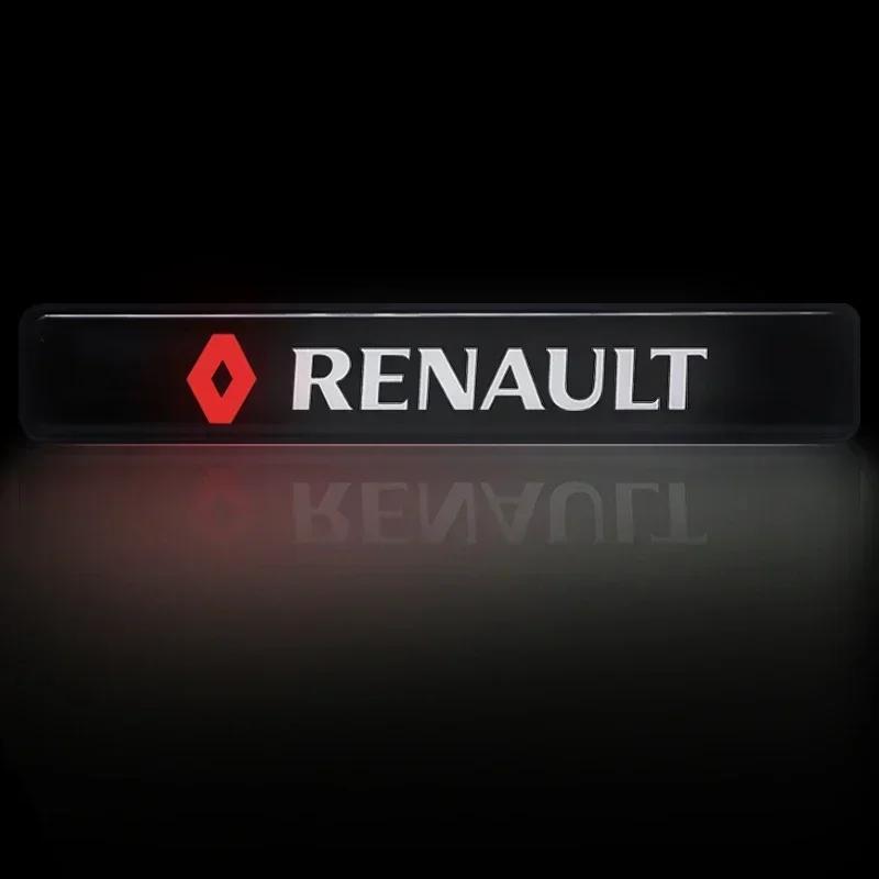 Interior Stickers For Renault DUSTER Megane 2 3 Clio 4 Captur Kadjar Fluence LED Mid-Net Clip Daytime Running Warning Light Auto Z111