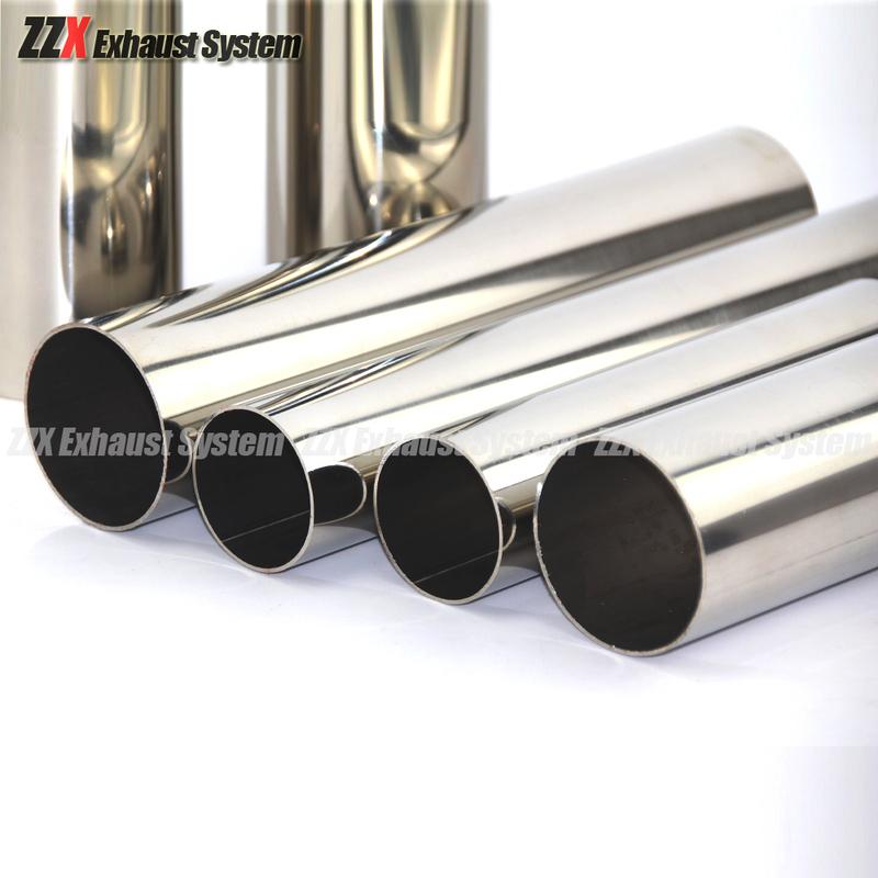 Car styling 1.2mm thick 38mm 51mm 63mm 76mm Exhaust pipe muffler tail pipe 304 stainless steel welding material 1pc