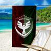 Пляжное полотенце из микрофибры Amed Sk Crest Design, легкое и быстросохнущее, для летних путешествий, незаменимое для пляжа, бассейна, улицы
