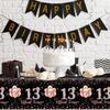 GREHUMOR 3Pcs 13th Birthday Tablecloth Party Decorations for Girls Rose Gold 13 Year Old Birthday Party Supplies Table Cover Thirteen Birthday
