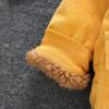 Baby Girls Boys Winter Lapel Coat Cloak Thick Warm Outerwear Clothes Baby Toddler Baby Kids Corduroy Jacket Clothing