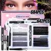 684 Tufts False Eyelashes Combination Set Diy Segmented Natural Thick D-Curve Eyelashes