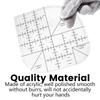 Acrylic Curved Corner Cutter Ruler Non Slip Multifunctional Angle Ruler  Quilting Accessories