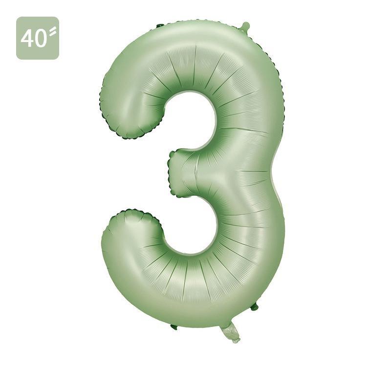 40-дюймовые оливково-зеленые шары с цифрами 0-9 Гелиевые фольгированные цифровые шары для украшения на день рождения, юбилейную вечеринку CDN