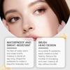 Zephoco Waterproof Tubular Mascara Long Lasting Curling Lengthening Smudge-Proof Natural Black Brown Eye Makeup 10G Fiber Lash Mascara