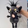25 см Плюшевая игрушка щенок чихуахуа Фигурки Некрасивая и абстрактная Забавная собака Плюшевые куклы Креативное абстрактное набивное плюшевое животное Подарок