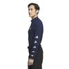 Adidas Golf Поло для гольфа с воротником-стойкой, многослойная, с графическим принтом EPW, эластичная, белая, L/S, мужская