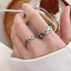 925 Sterling Silver Non-Fading Minimalist Couple's Open Index Finger Ring