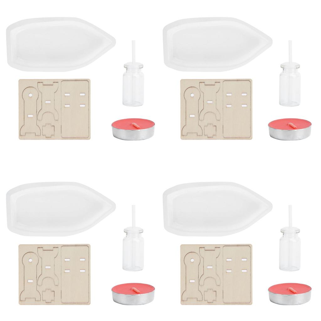 4 Set Steam Boat Science Kit Candle Powered DIY Physics Equipment Experiment Learning Toy