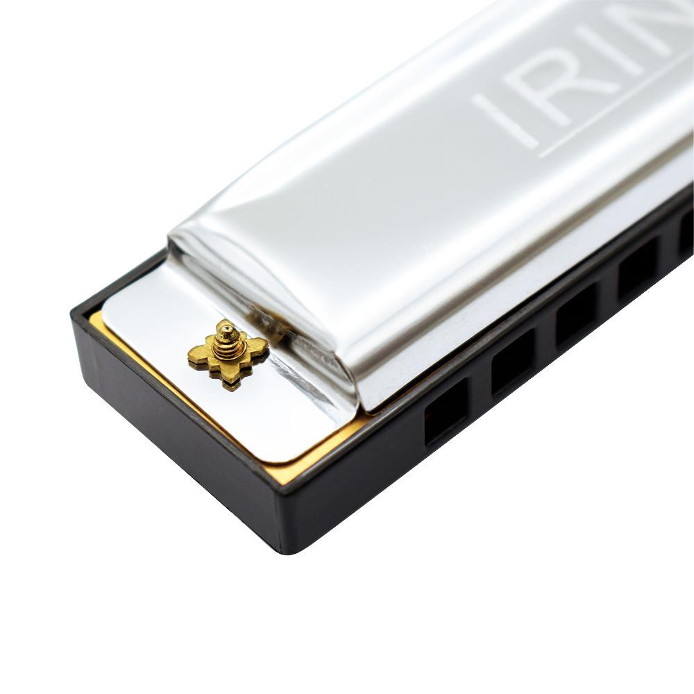 IRIN 10-Hole 20-Reed C Key Harmonica with Engraved Logo for Kids and Students