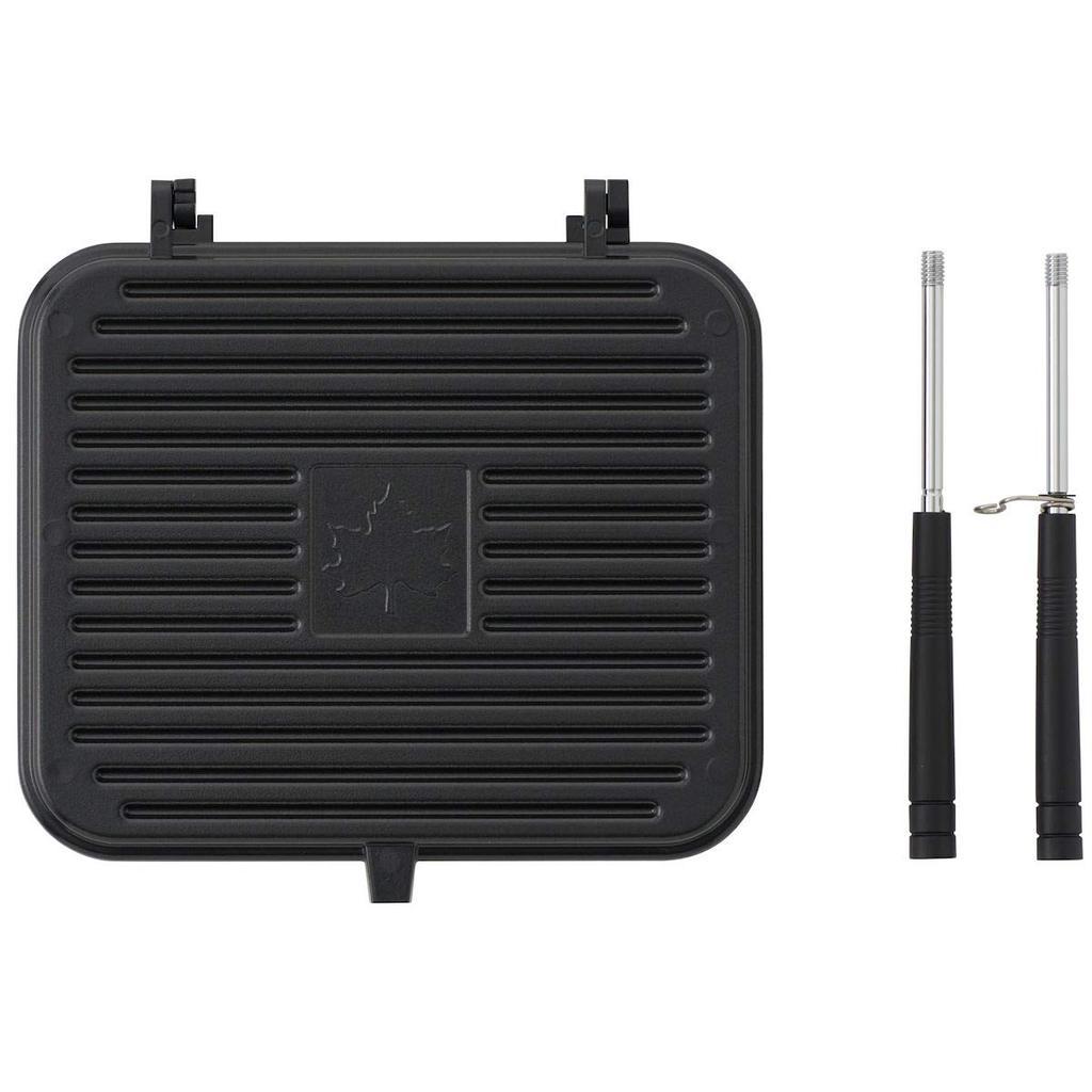 LOGOS Сковорода-гриль для сэндвичей 81062246 Черная Ширина 23 x Глубина 41 x Высота (Прибл.) 4.5cm