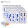 PALO 20PCS 900mAh 14500 Li-ion 3.7V AA Size Rechargeable Batteries For Power Bank Flashlight Flat Head