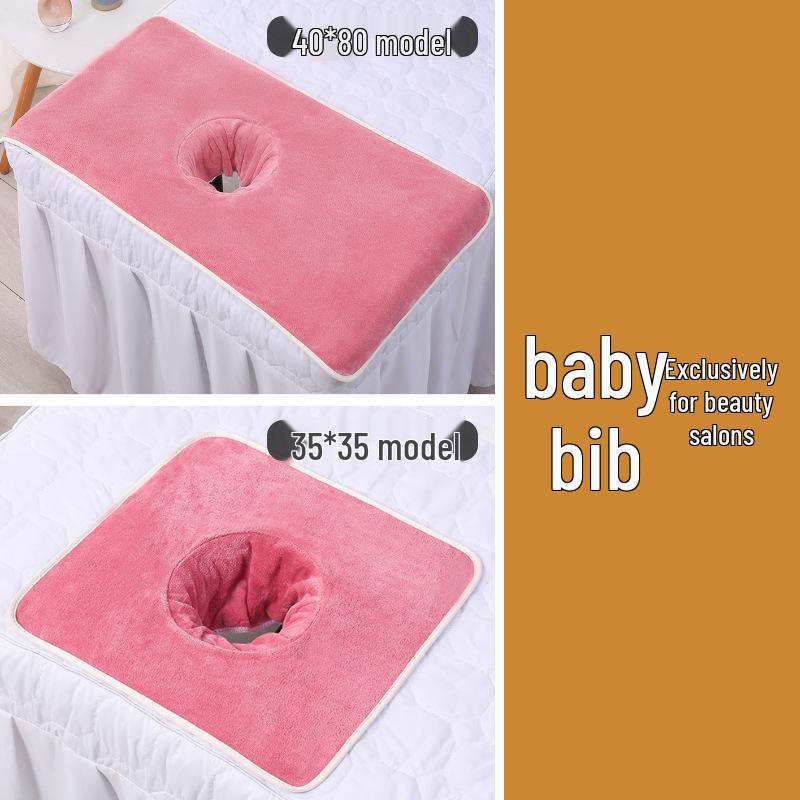 Индивидуальный набор для салона красоты: Утолщенные полотенца для массажной кровати и подушки с отверстием для лица