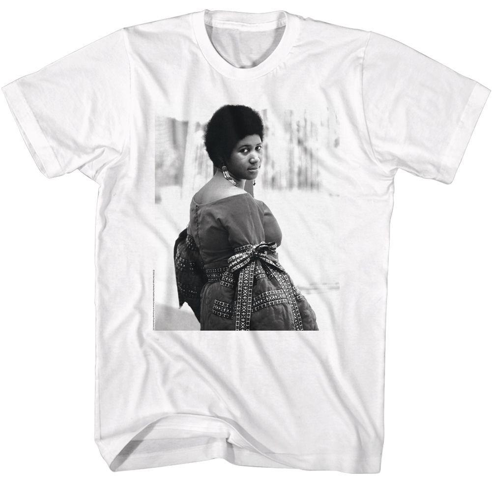 Aretha Franklin BW White T-Shirt Mens Womens Tees Top