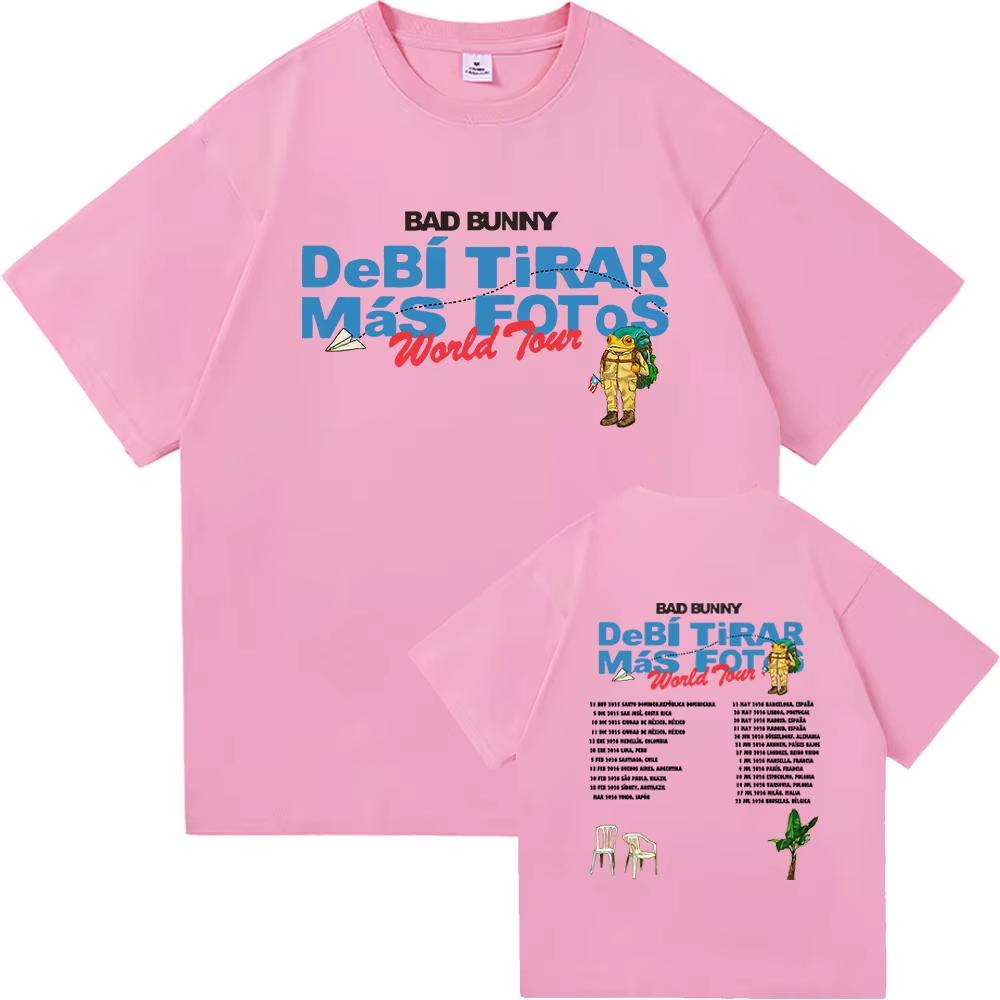 2026 Bad Bunny DTMF Мировой Тур Футболка Унисекс Женская Одежда Винтажная Харадзюку Высококачественная Одежда Хлопковые Футболки для Фанатов Подарок