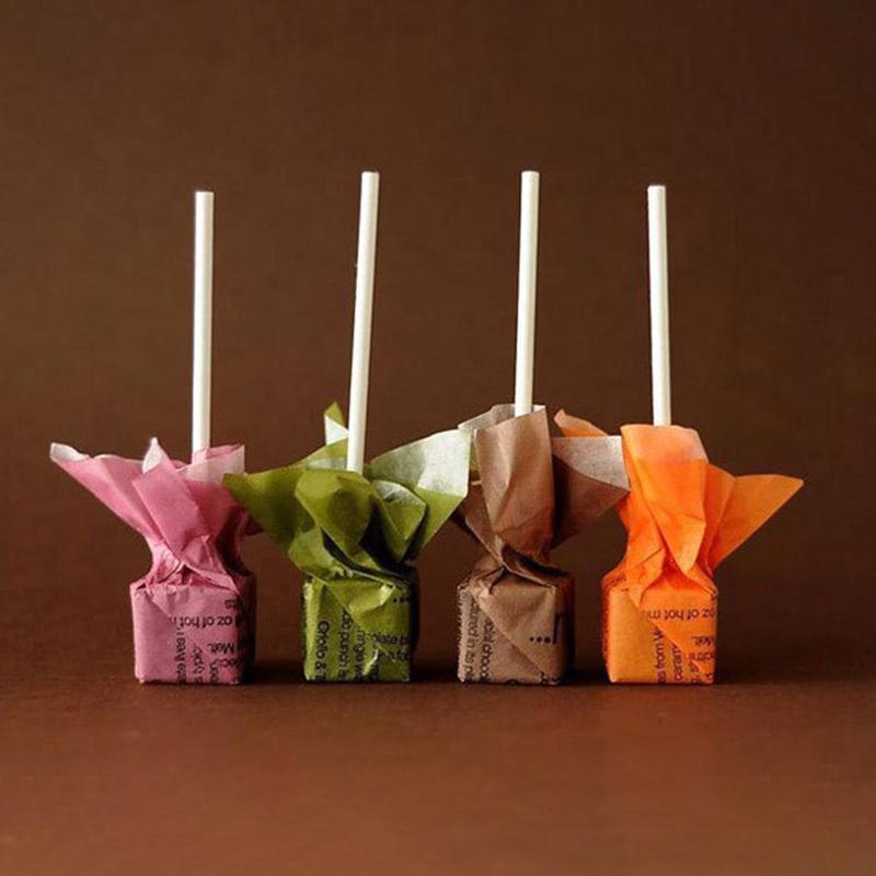 100 шт., бумажная палочка для леденца, белая твердая бумажная палочка для выпечки, сделай сам, форма для выпечки