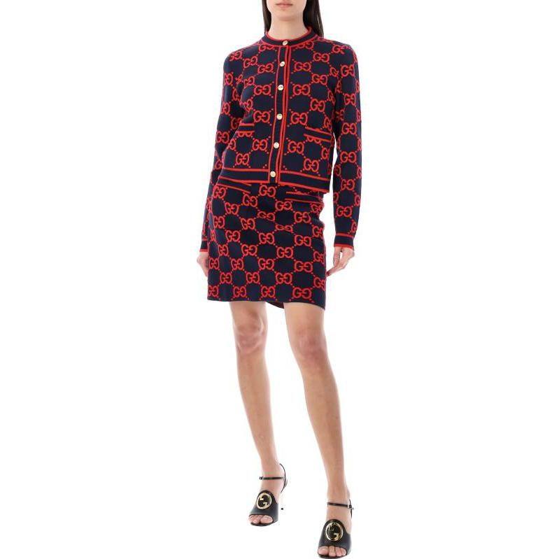 Gucci Шерстяная жаккардовая юбка 743320-XKC8X-4754
