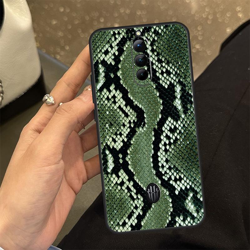 Snake Skin Print Phone Case For Nubia Red Magic 8 Pro Redmagic 5G 5S 6R 6S 7S 8S Pro Plus 6 7 Pro Cover