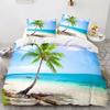 3D Printed Sea View Coconut 3D Duvet Cover Bedding Set Comforter Linen Pillowcases Home Decor Single Double Twin King Queen