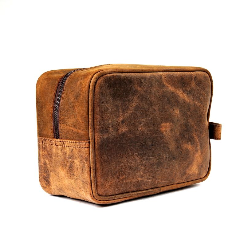 Новый кожаный комплект dopp в деревенском стиле, подарок жениху, кожаный комплект dopp, мужская кожаная косметичка, мужской комплект dopp