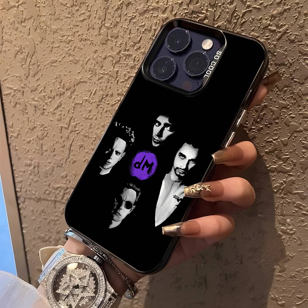 Band D-Depeche ModeS Black Matte Shockproof CoverPhone Case For iPhone 17,16,15,14,13,12,11,Pro,XS,Max,Plus,Mini,SE4,E