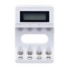 4 Slots Battery Charger with LCD Display for AA AAA Ni-MH Rechargeable Battery Smart Rechargeable