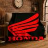 H-Honda HRC Racing Car Moto Sign Flannel Blanket Soft Warm Throw Blanket for Bedroom Living Room Bed Travel Camping Picnic Kid