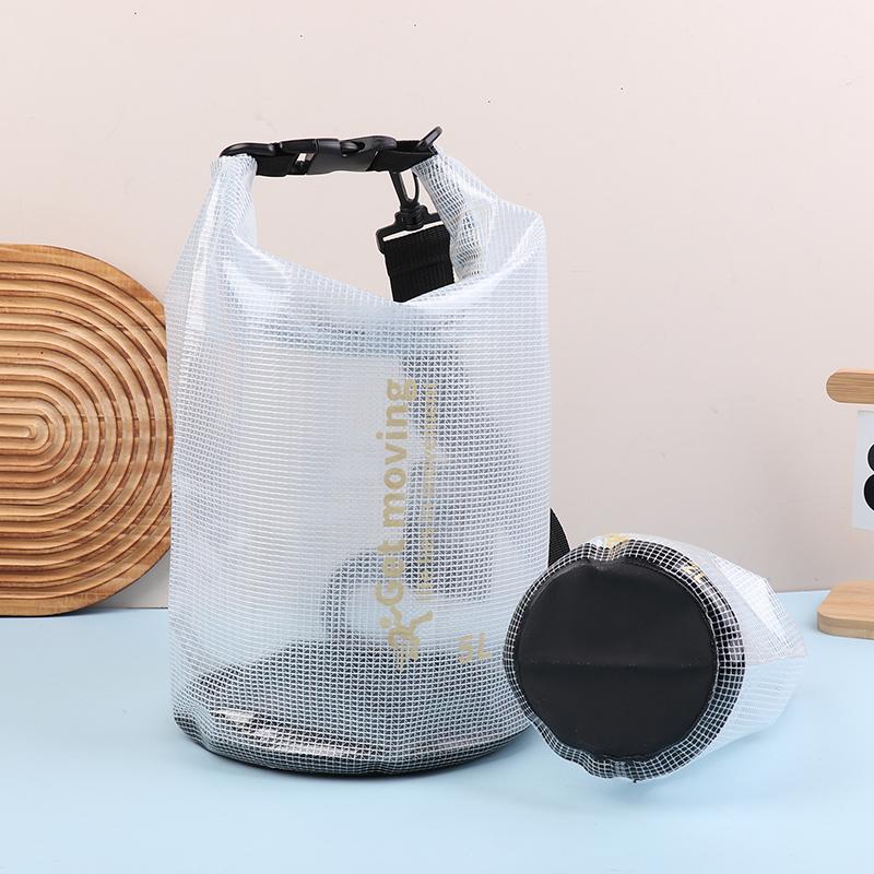 2 л/5 л/10 л ПВХ Водонепроницаемый Сухой Мешок Рюкзак Сетчатый Мешок Портативный Спорт на Открытом Воздухе Плавание Сумка для Хранения Рюкзак Рафтинг Каякинг Кемпинг