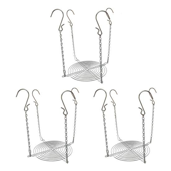 Adjustable Planter Insert for Tall Large Pots 310.3" Pot Riser with Chains And Hooks Stainless Steel Hanging Pot Filler for Indoor Outdoor Wedding