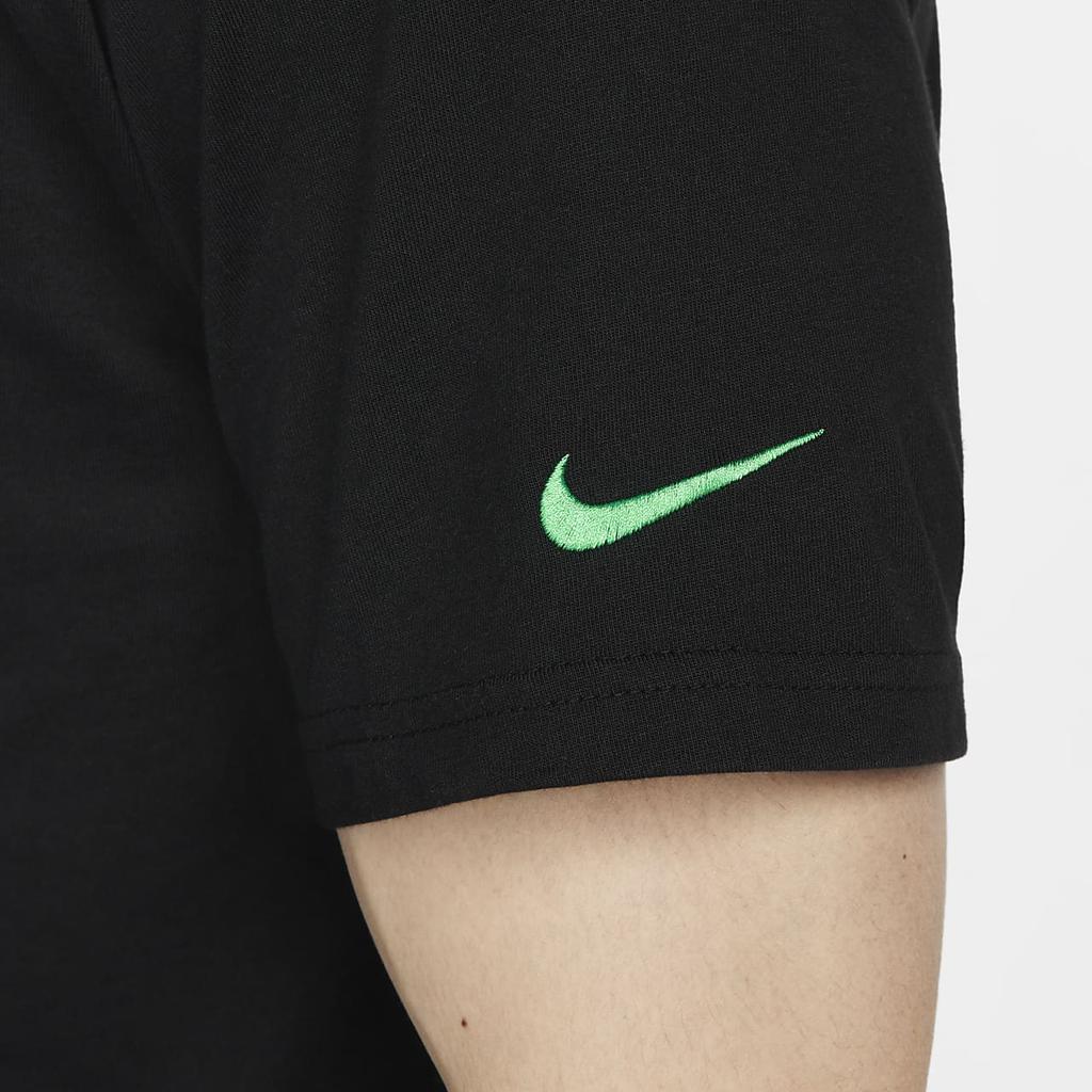 Nike Graphic Print Pullover Crew Neck T-Shirt Men Tops Black FJ5244-010