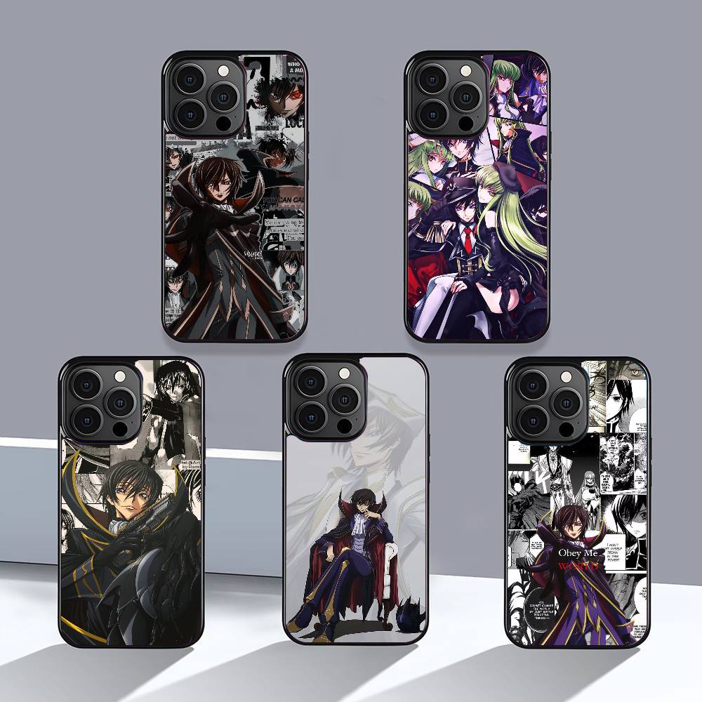 Чехол для телефона Anime C-Code Geass Мобильный Подходит для Apple 17 Air 16 PRO MAX 15 14 13 12 11 Патч Черный Жесткий Корпус