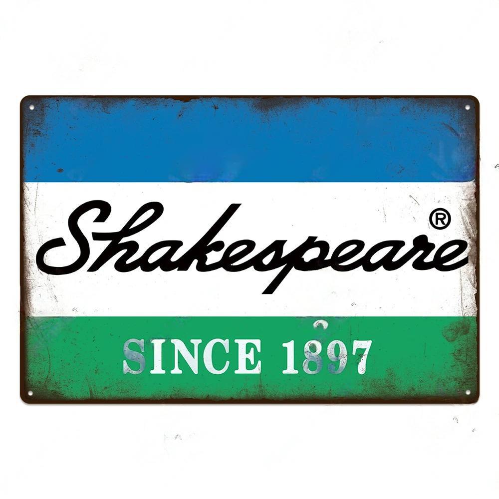 Fishing Gear Posters Vintage Metal Tin Signs Decor Retro Plaque Metal Plate Home Wall Art Room Decoration For