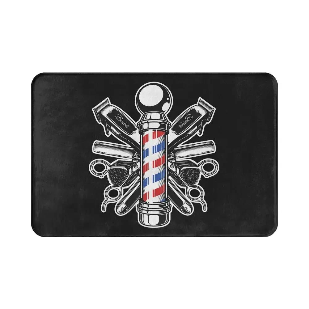 Коврик для парикмахерской Приветственный придверный коврик Балкон Крытый Коридор Веранда Вход Ковер для пола Моющийся Аксессуары для ванной кухни Коврик