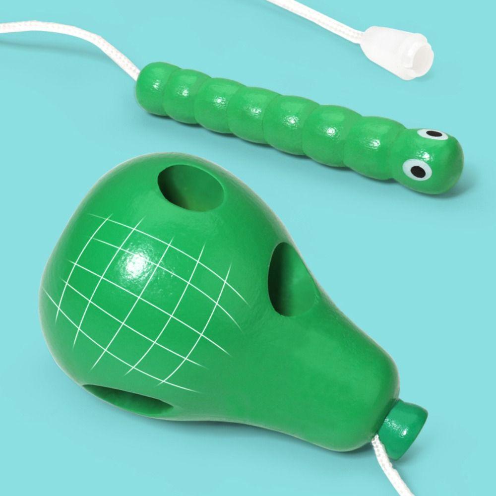 Worm Eat Fruit Worm Eat Fruit Educational Toy Pear Pear Funny Wooden Threading Toys Children Kids