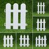 Multi Size Garden Fence Edging Border Lawn White Decorative Picket Pet Fences Yard Panels Path Edgings Farm Garden Decors