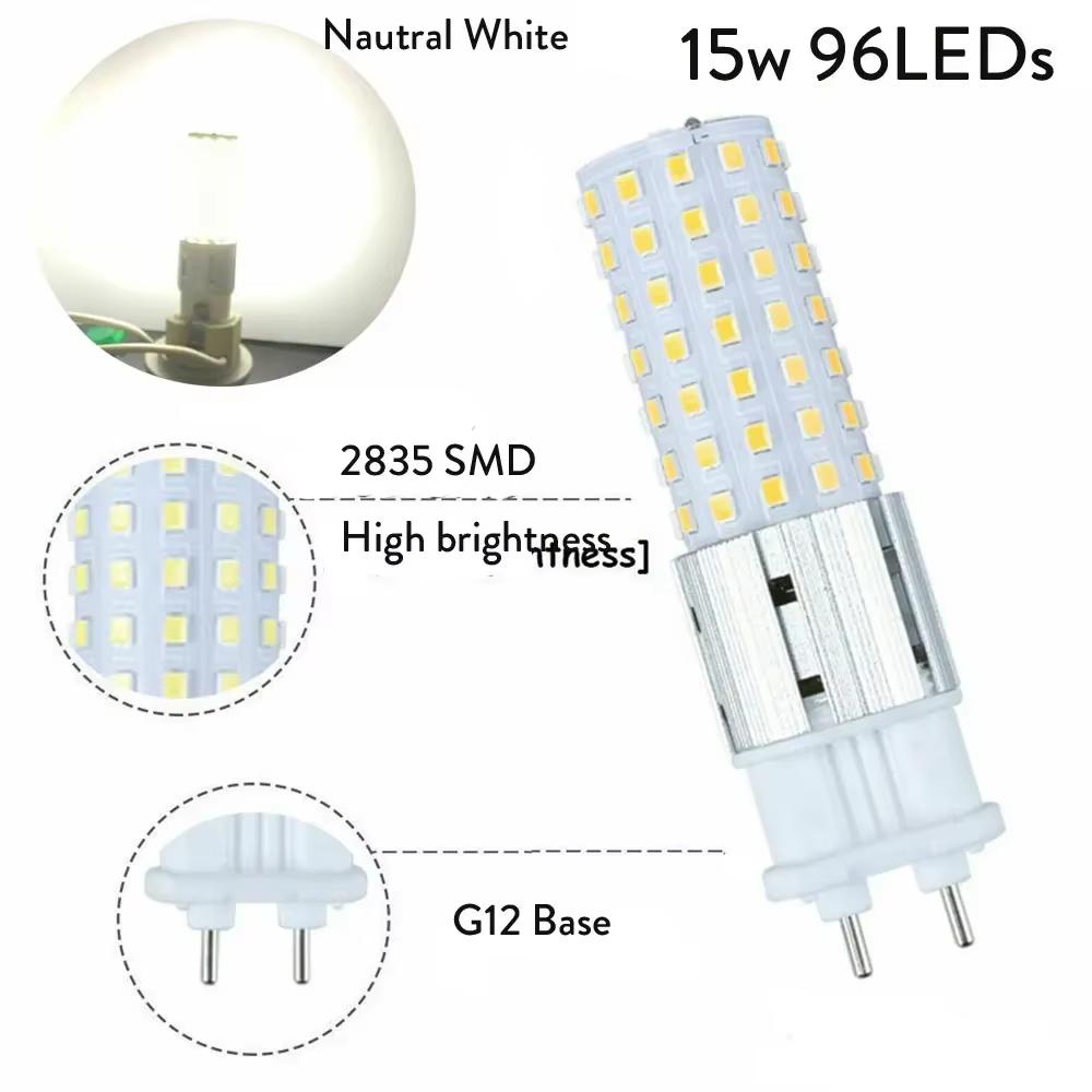 Сверхъяркие светодиодные лампы 15 Вт G12 Lampada Bombillas 2835 SMD 96 светодиодов AC 110V 220V 240V 85V-265V Лампа Кукурузная Лампа Замена Галогенной