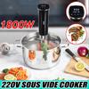 1800W Stainless Steel Vacuum Slow Sous Vide Food Cooker 1800W Powerful Immersion Circulator LCD Digital Timer Display