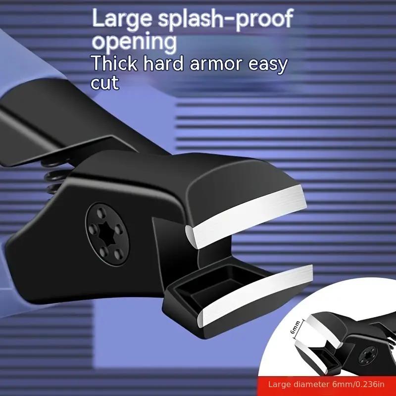 1 шт. Щипчики для ногтей с толстыми краями, маникюрные кусачки для ногтей, педикюрные инструменты с большим отверстием, защищенные от брызг