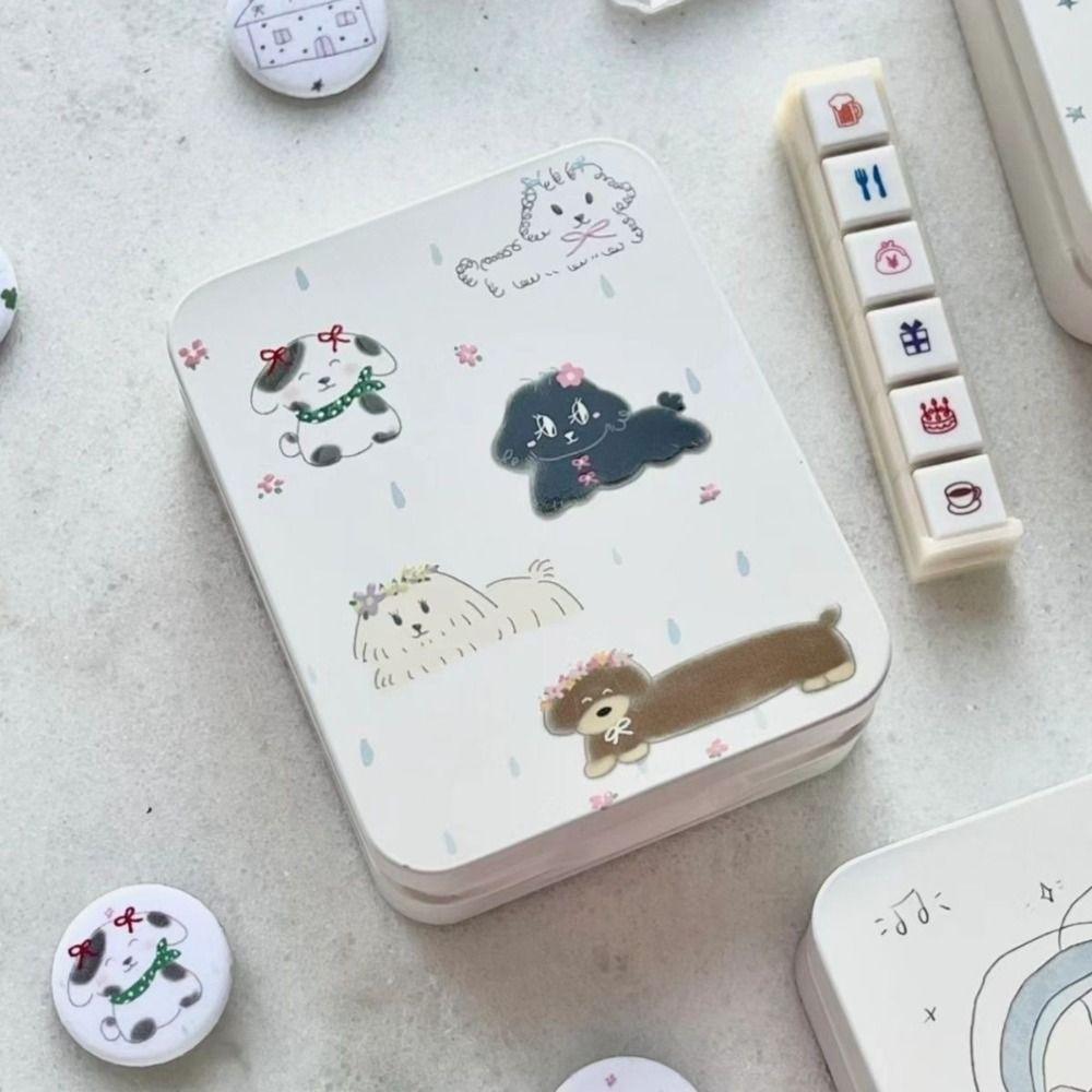 Cartoon Design Photocard Storage Box Cute Hair Clip Case New Stationery Case