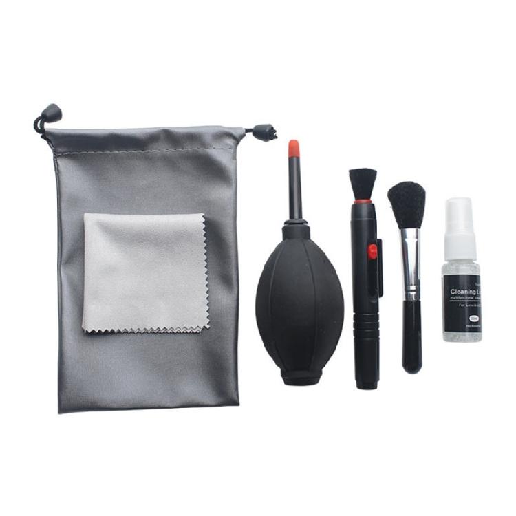 6Pcs Travel Ready Digital Cleaning Kit Features Soft Brush Sprays Bottle and Case for Field Photography